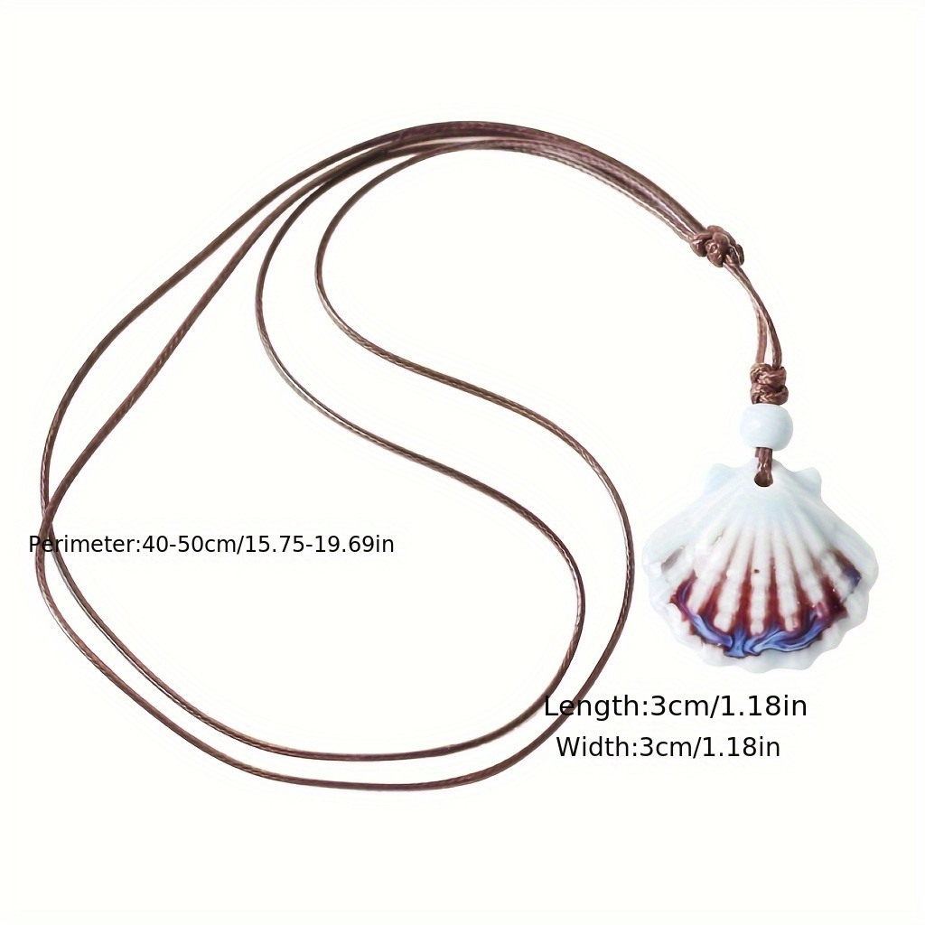 Ceramic Pendant Necklace Set Chinese Style for Party Music